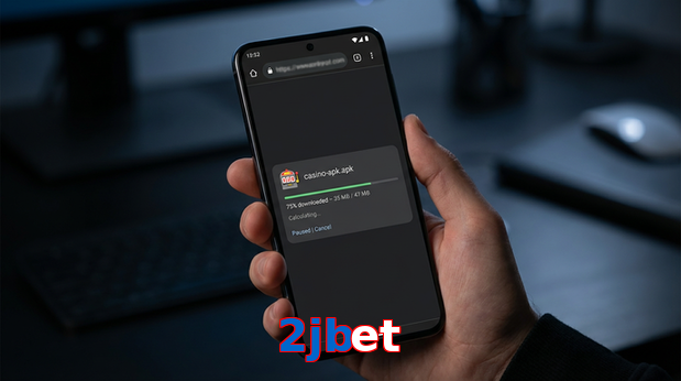 Main screen of 2Jbet apk page for PK players